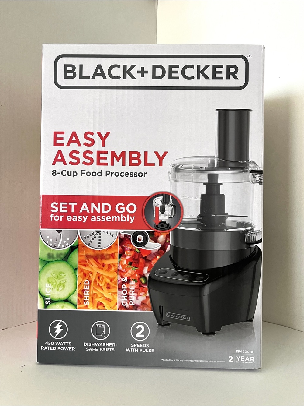 BLACK+DECKER 8-Cup Food Processor – Brand New in Box